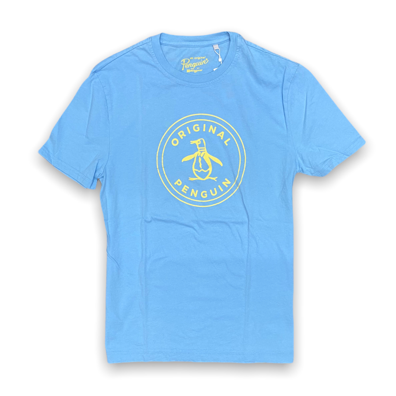 Penguin (sky blue crewneck t-shirt)