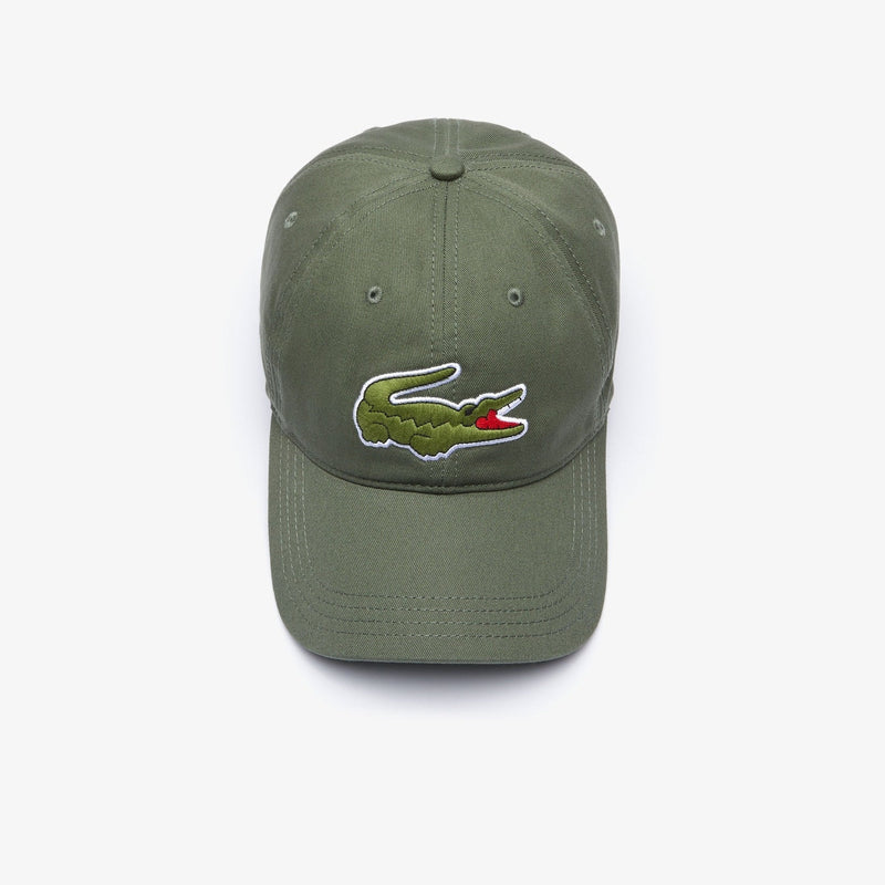 Lacoste men’s big croc gabardine cap (Khaki green xzd)