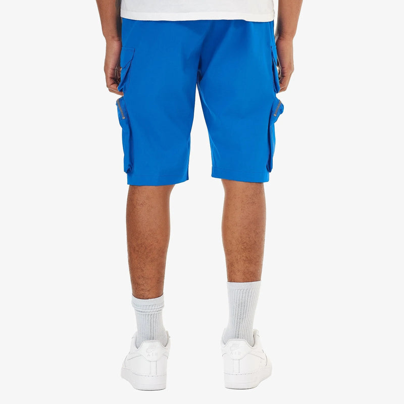 Life code (royal blue nylon shorts cargo pocket)