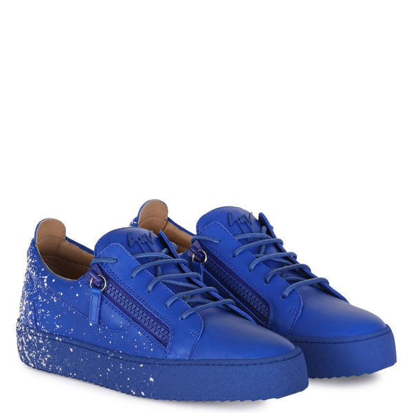 GIUSEPPE ZANOTTI (royal Blue Frankie spray low top sneaker) – Clothing Stores