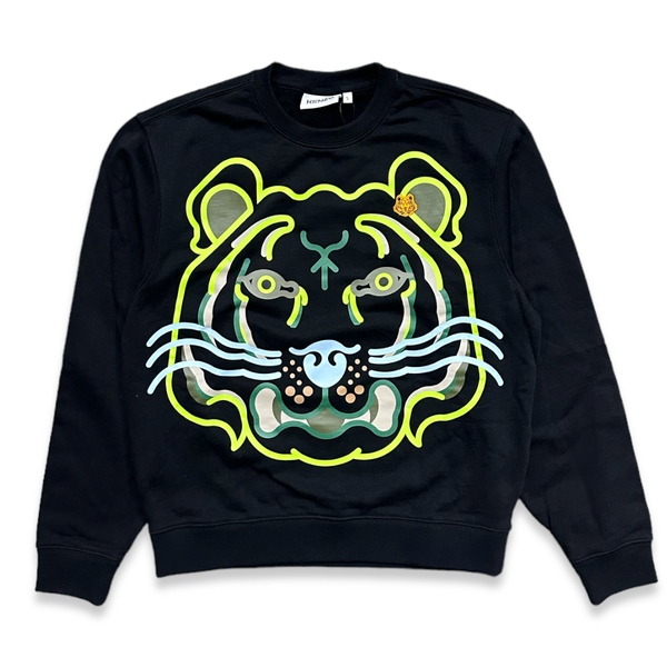 Kenzo (black k-tiger oversized sweatshirt)