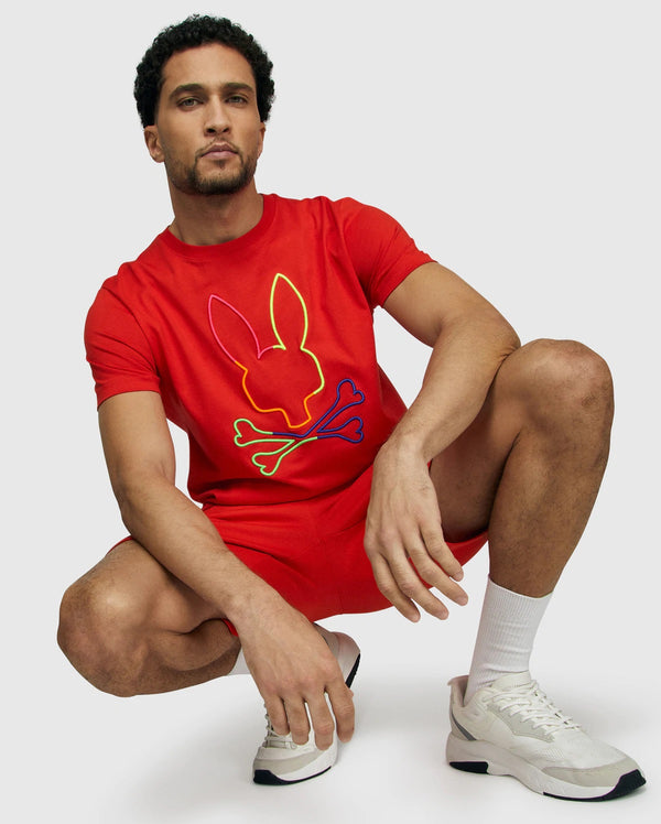 Psycho bunny (red spice mens leo bunny t-shirt)