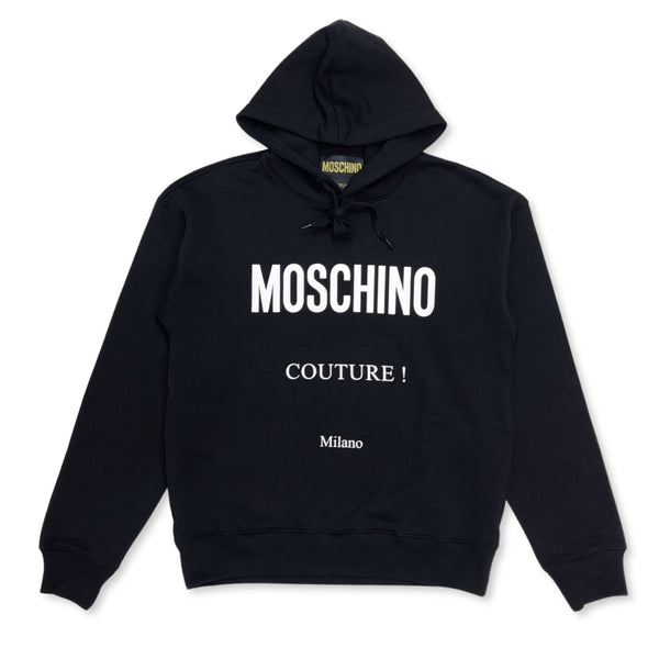 Moschino black cotton sweatshirts moschino couture hoodie Vip