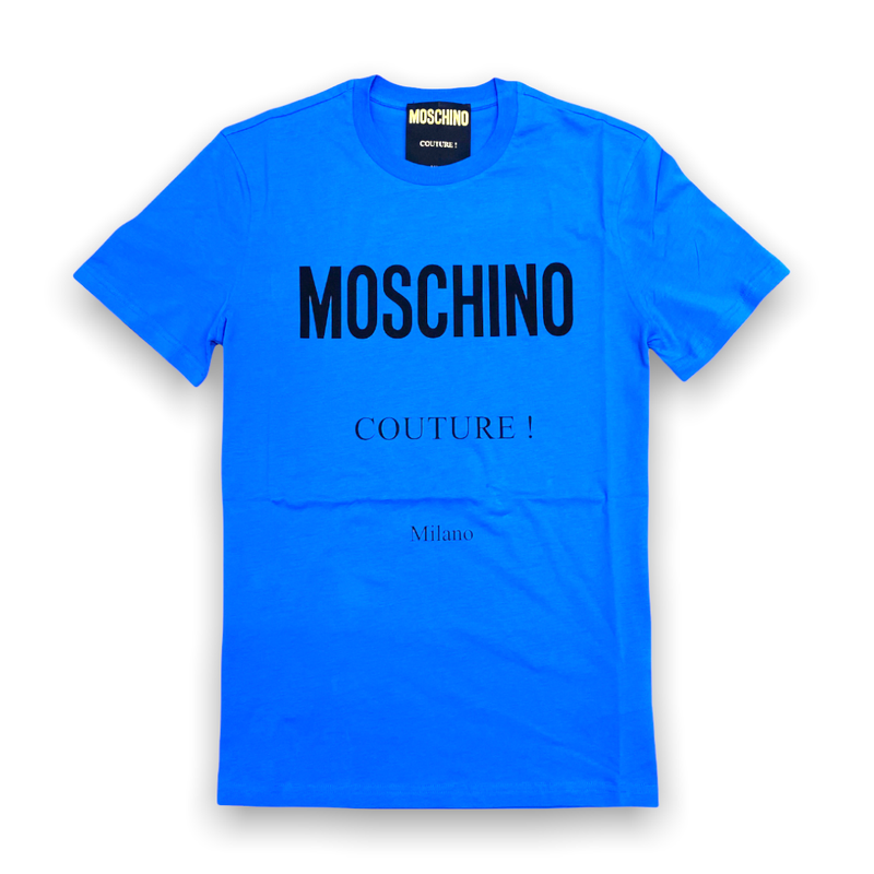 Moschino (blue Jersey t-shirt Moschino couture)