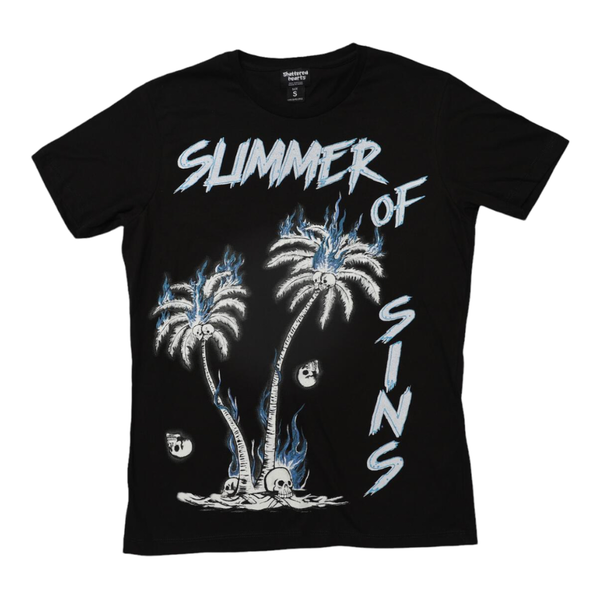 Shattered hearts (black “summer of sins t-shirt)