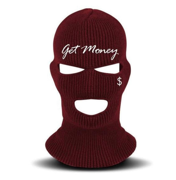 Hasta muerte (burgundy “get money ski mask)