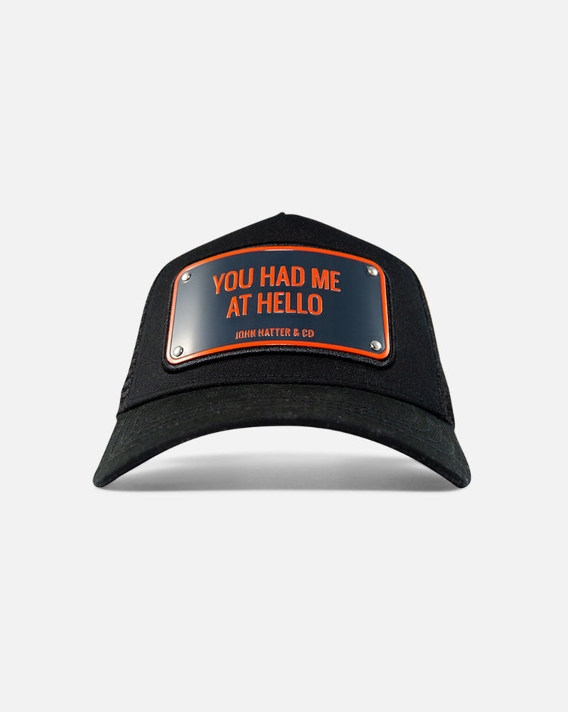 John hatter & Co (black “you had me at hello hat )