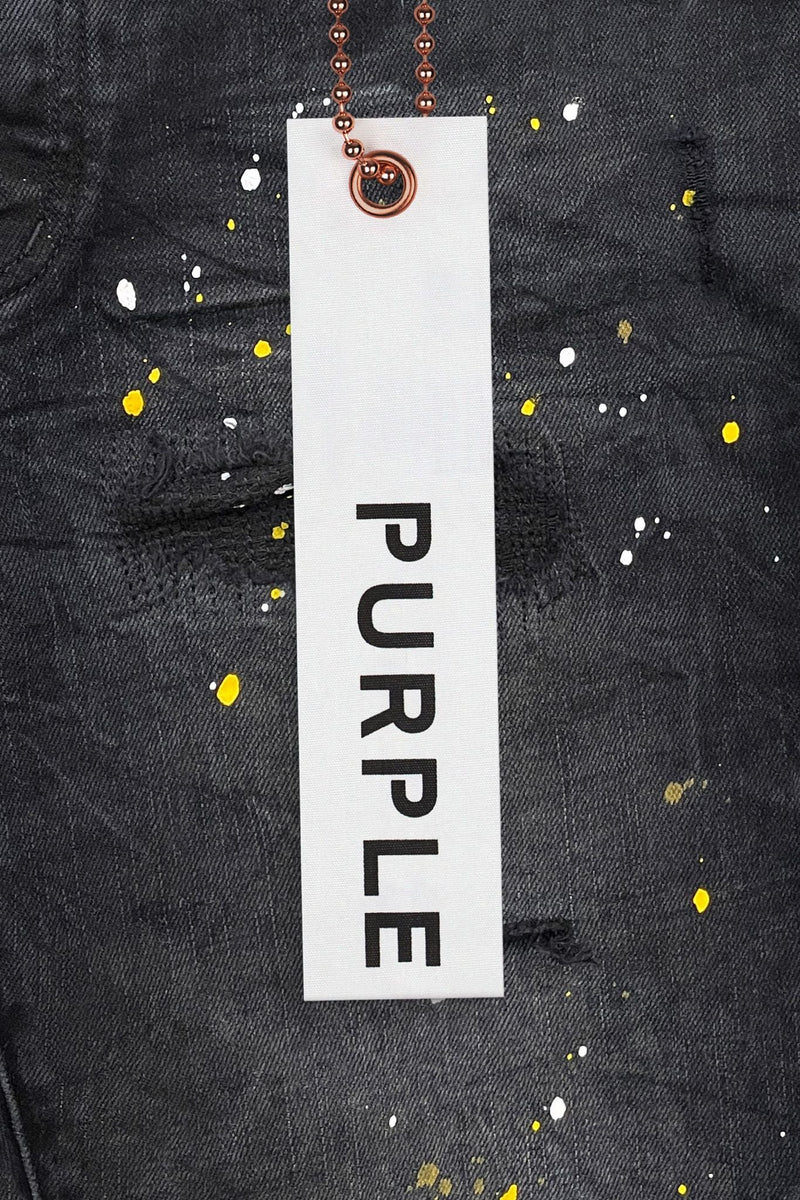 Purple brand (vintage black wash paint jean)