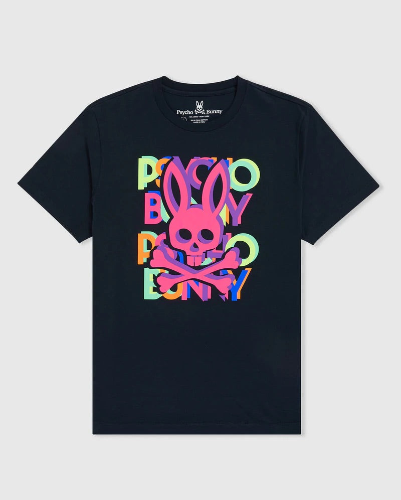 Psycho bunny ( navy Hudson multicolor t-shirt)