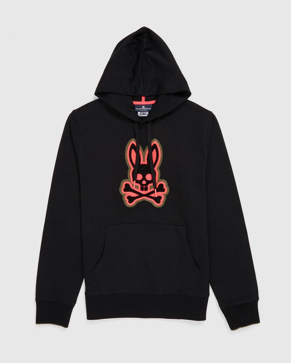 Psycho bunny (black mens patchin hoodie)