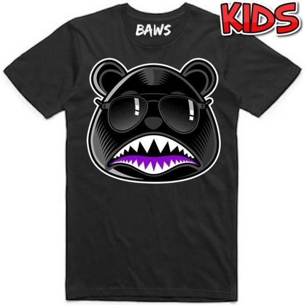 Baws (Kids Black/Purple T-Shirt)
