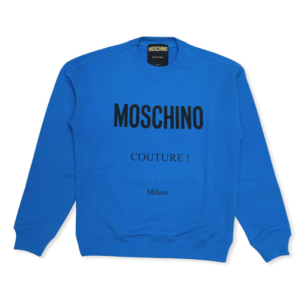 Moschino (blue cotton sweatshirt with logo)
