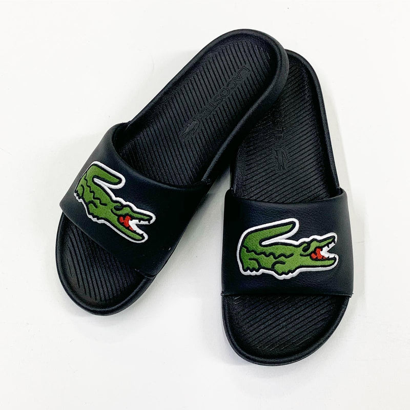 Lacoste (men’s black croc slides)