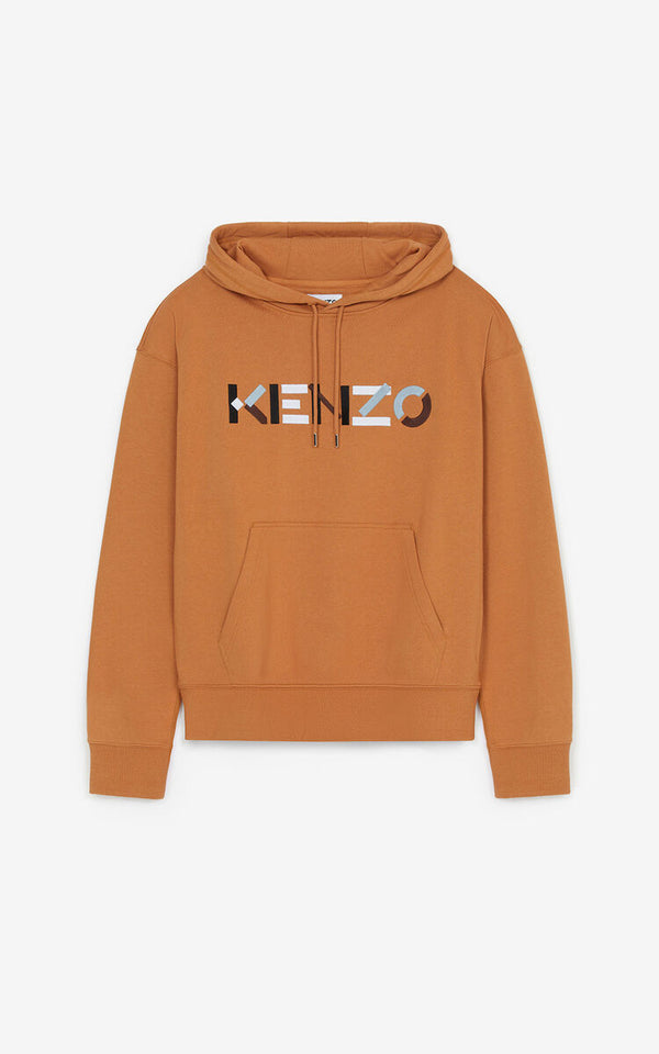 Kenzo (paprika multicolor “kenzo logo oversized hoodie )