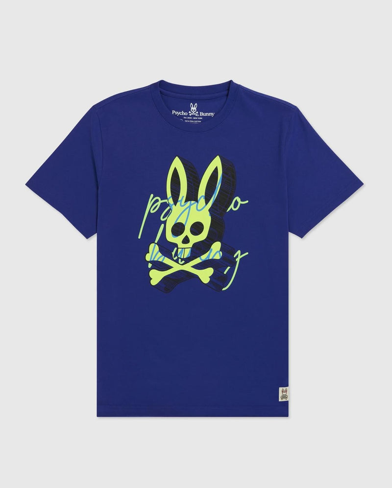 Psycho bunny (men’s royal blue coniston graphic t-shirt)
