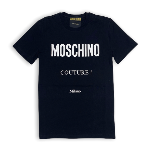 Moschino (black Jersey t-shirt Moschino couture)
