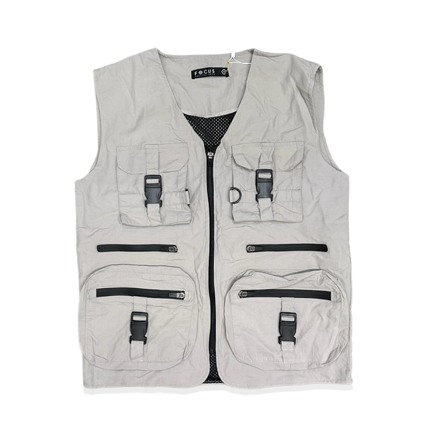 Focus (grey combat zip down vest )