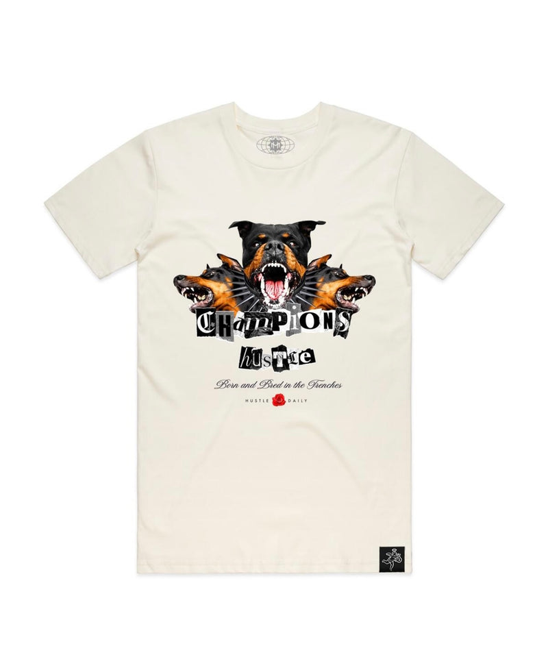 Hasta muerte (natural “dogs champions hustle  t-shirt)