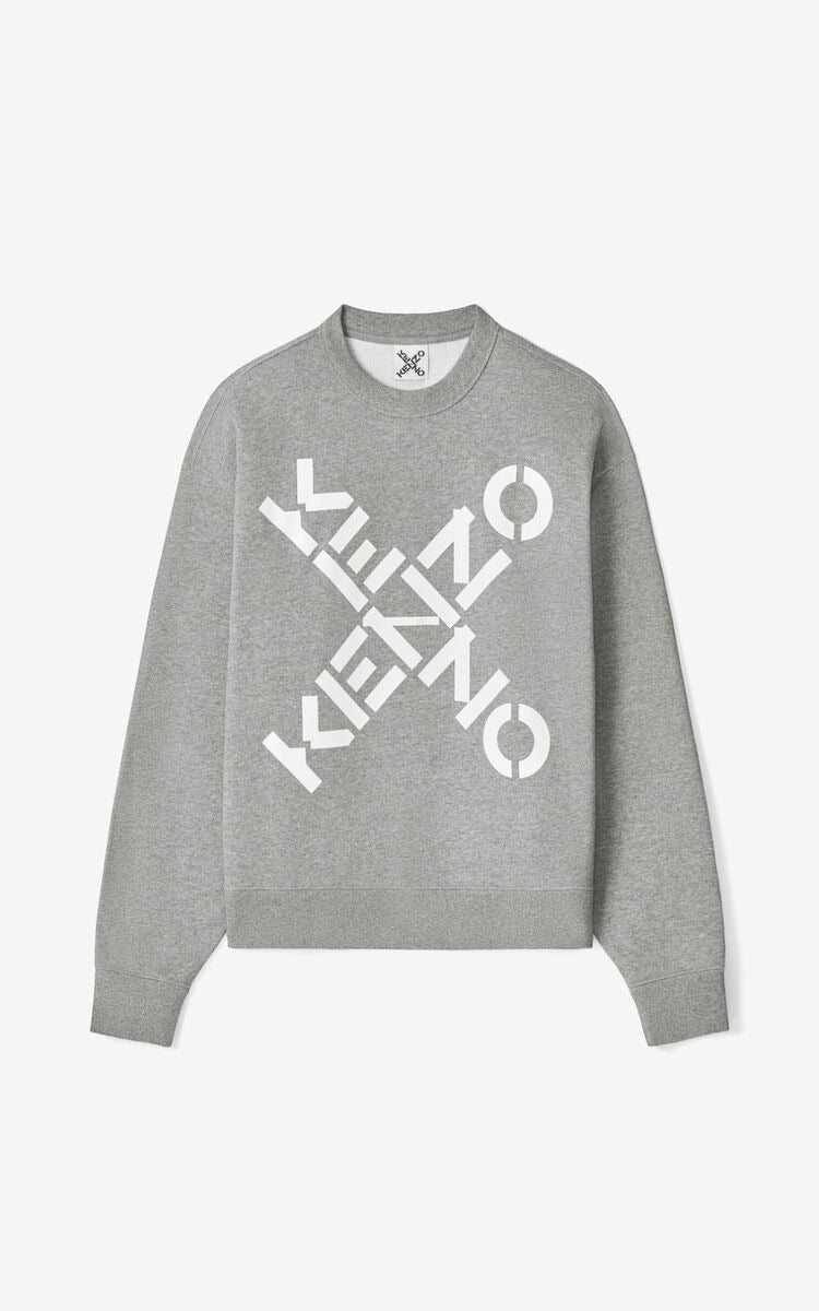 Kenzo (Grey sport big x sweater)