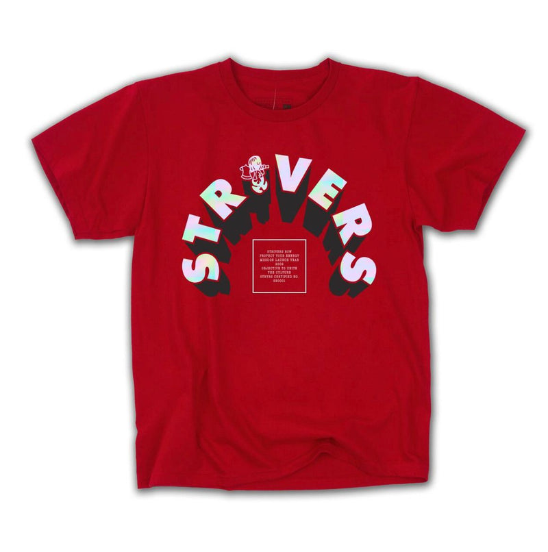 Strivers row (red “striver t-shirt)
