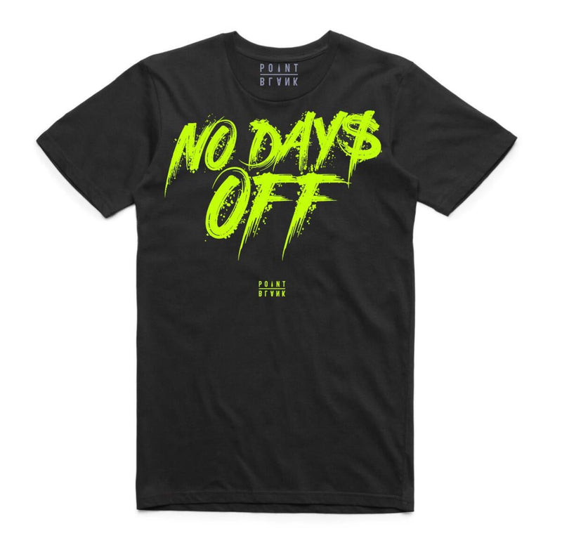 Point blank (black/lime “no days off t-shirt)