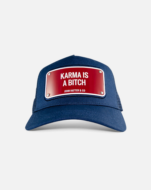 John hatter & CO (navy “karma is a B….  Hat )