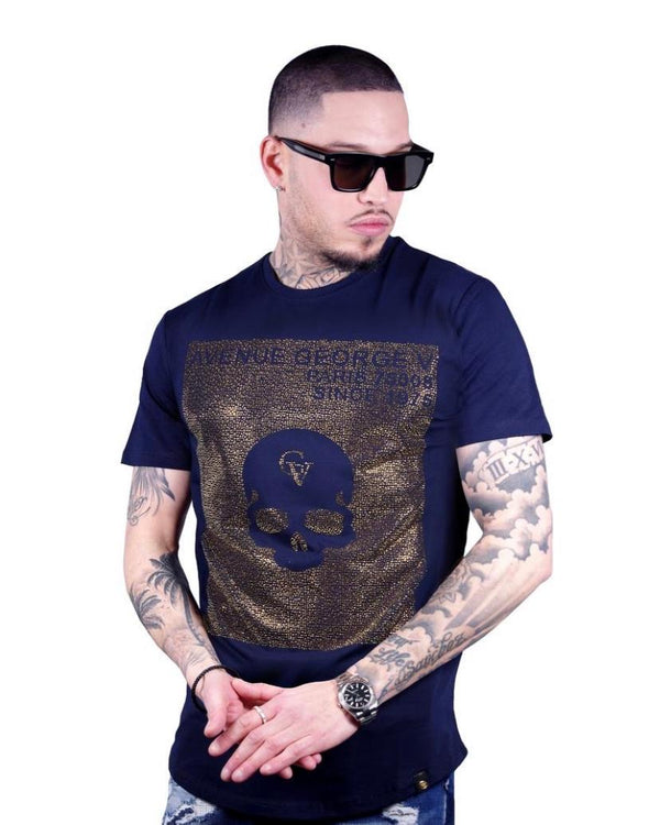 Avenue george (navy/gold crewneck t-shirts)