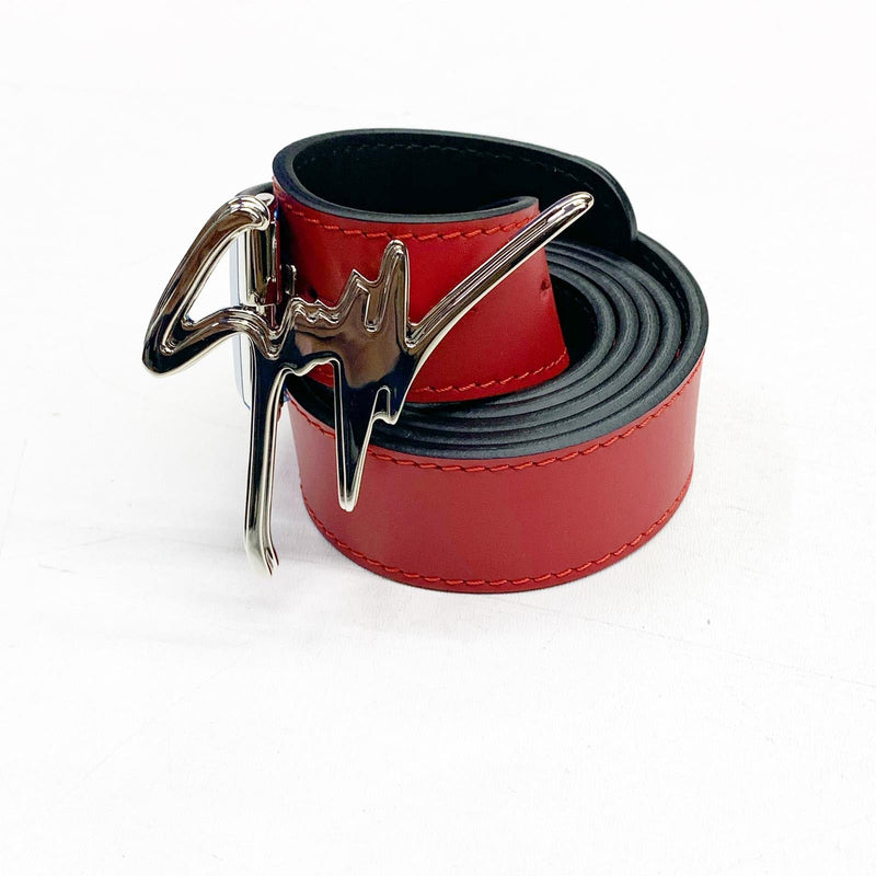 Giuseppe Zanotti (Red /sliver leather belt)