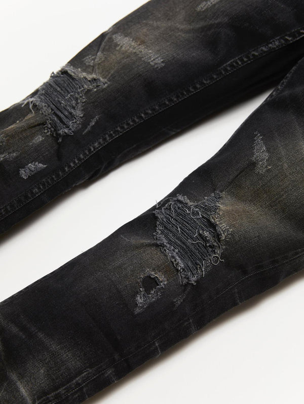 Artmeetschaos (charcoal “ black cut jean)