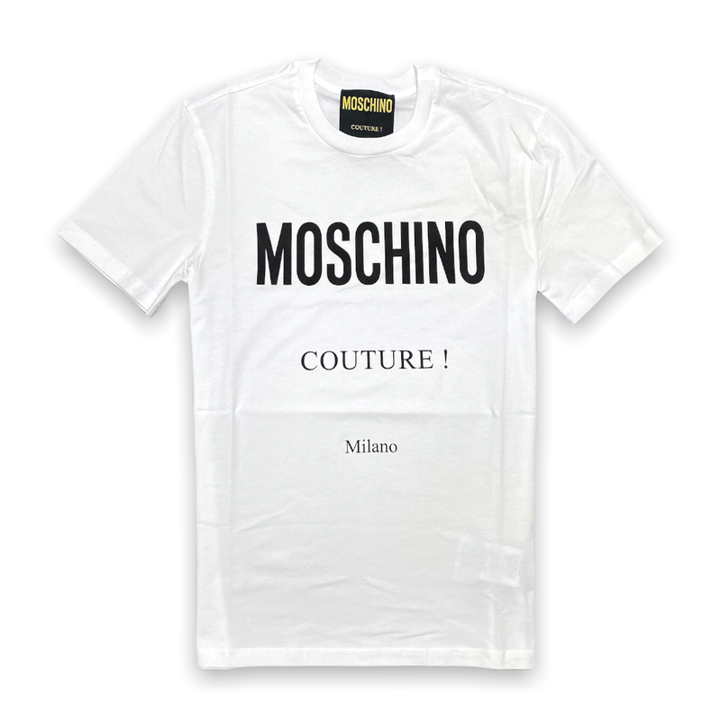 Moschino (white Jersey t-shirt Moschino couture)