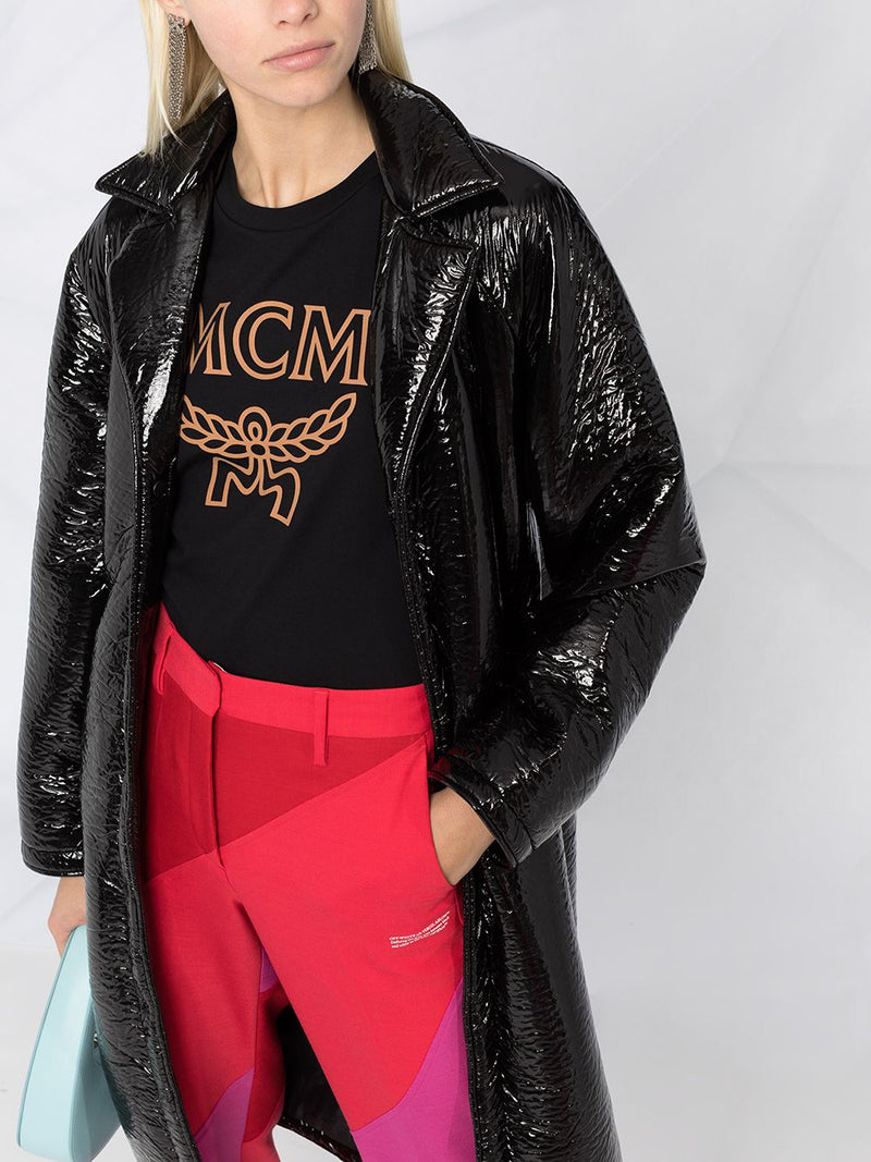 Mcm (women black logo print t-shirt)