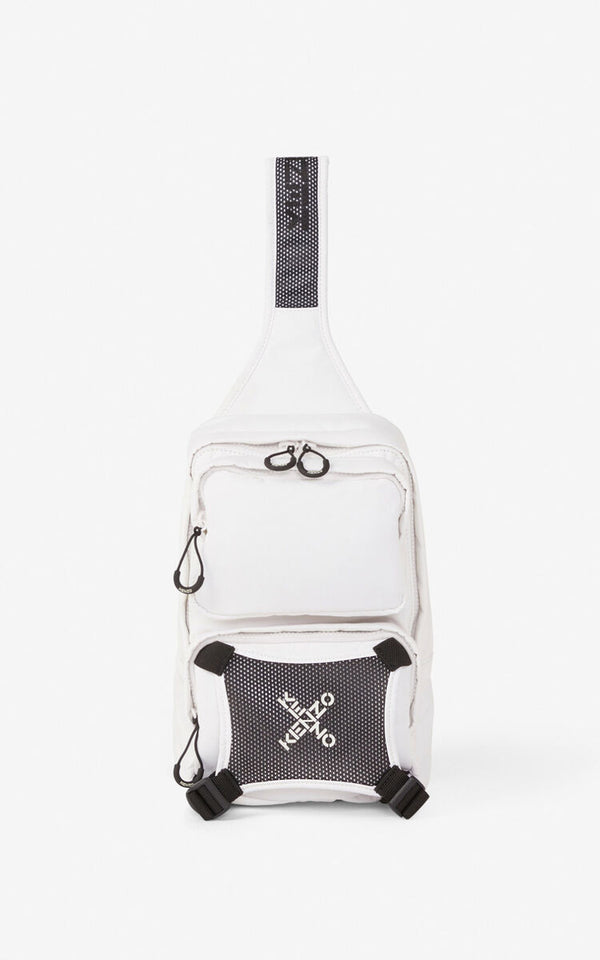 Kenzo (white sport backpack with strap)