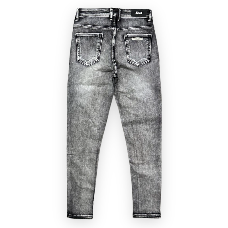 Dna premium (dark grey/white handcraft cut jean)