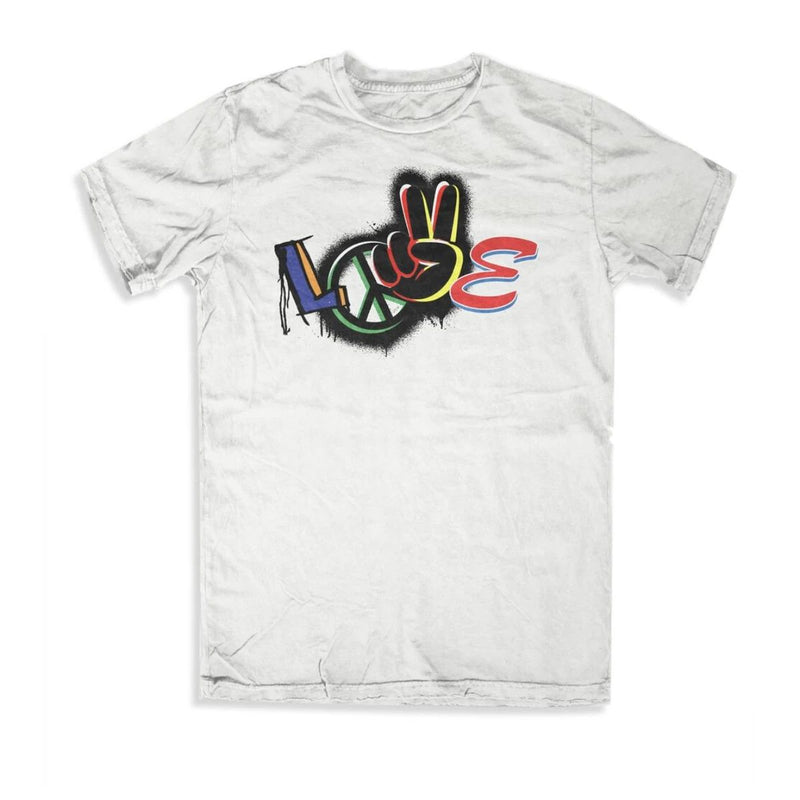 Mckoy deluxxe (white “love crewneck t-shirt)