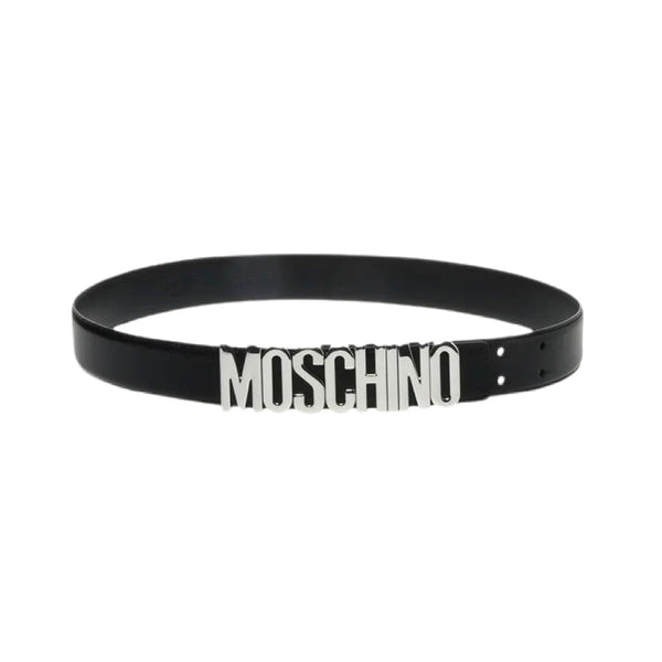 Moschino (black /sliver belt leather logo)
