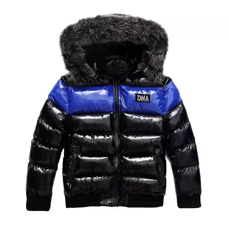 Dna premium (men’s black/royal blue furry jacket)