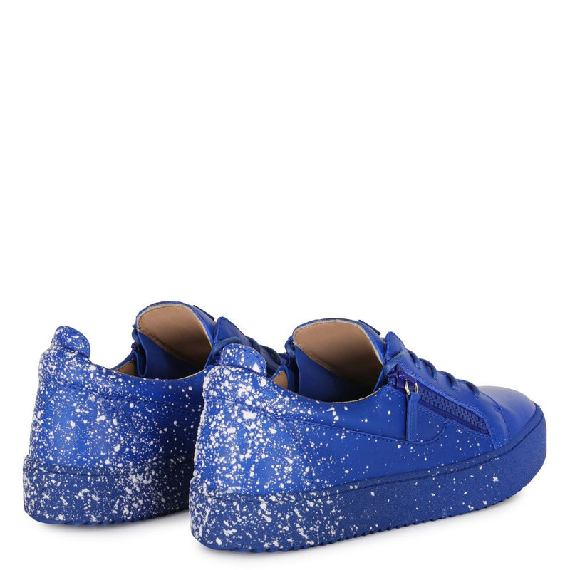 GIUSEPPE ZANOTTI  (royal Blue Frankie spray low top sneaker)