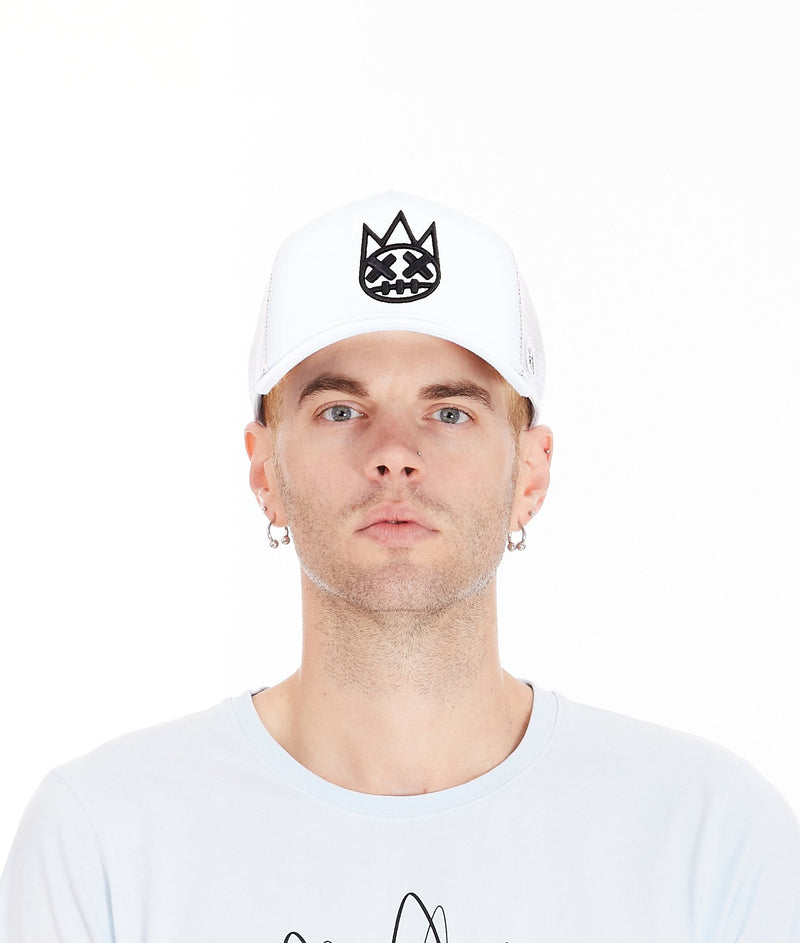 Cult of individuality (white mesh back trucker )
