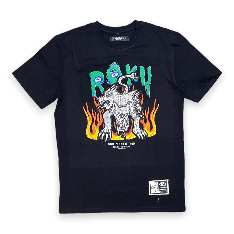 Roku studio (black “world tour t-shirt)