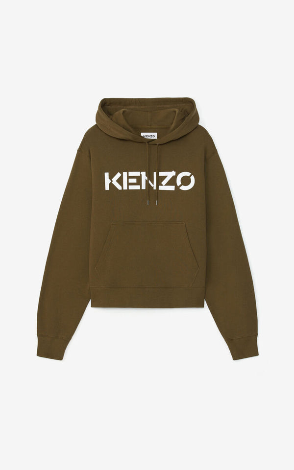 Kenzo (olive “kenzo logo hoodie)