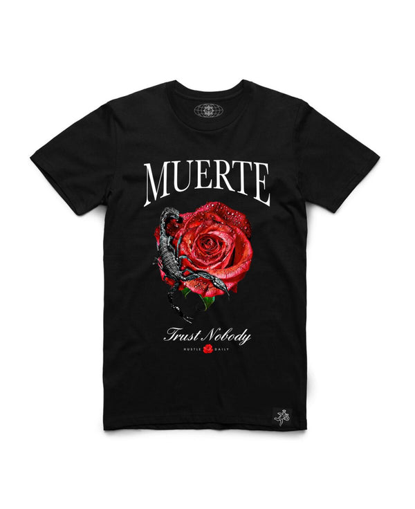 Hasta muerte (black “muerte scorpion rose t-shirt)