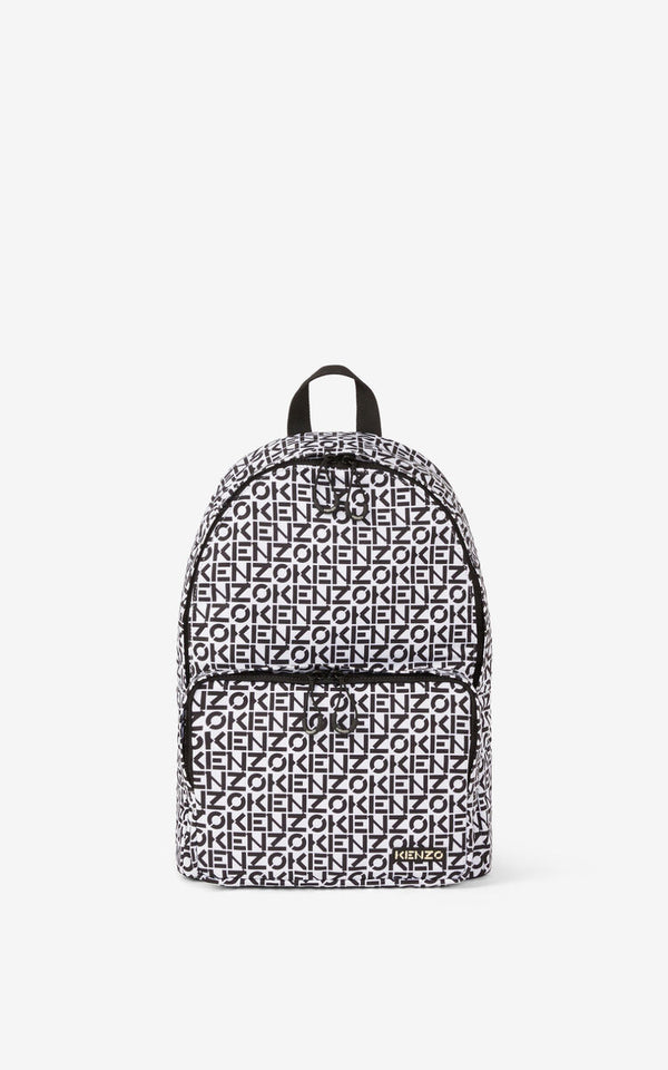 Kenzo (white/black “kenzo repeat backpack)