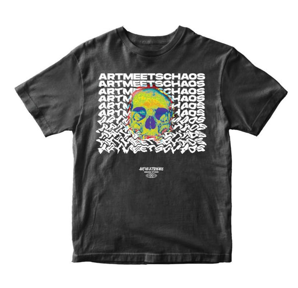 Artmeetschaos (black “radioactive chaos crewneck t-shirt)
