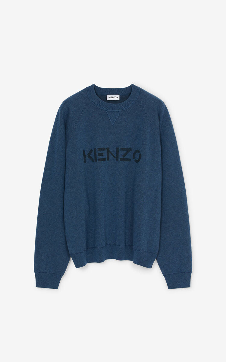 Kenzo (blue midnight “kenzo logo jumper)