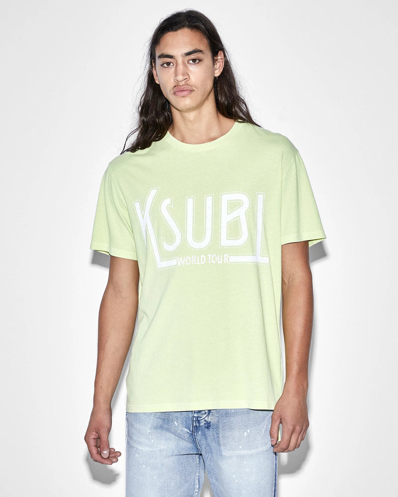 ksubi ( green tickets kash ss tee acid t-shirt)