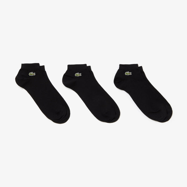 Lacoste (Mens black three-pack of sport low-cut socks)
