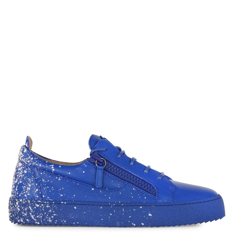 GIUSEPPE ZANOTTI  (royal Blue Frankie spray low top sneaker)