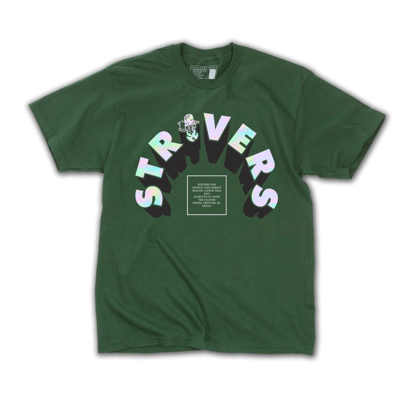 Strivers row (green “striver t-shirt)