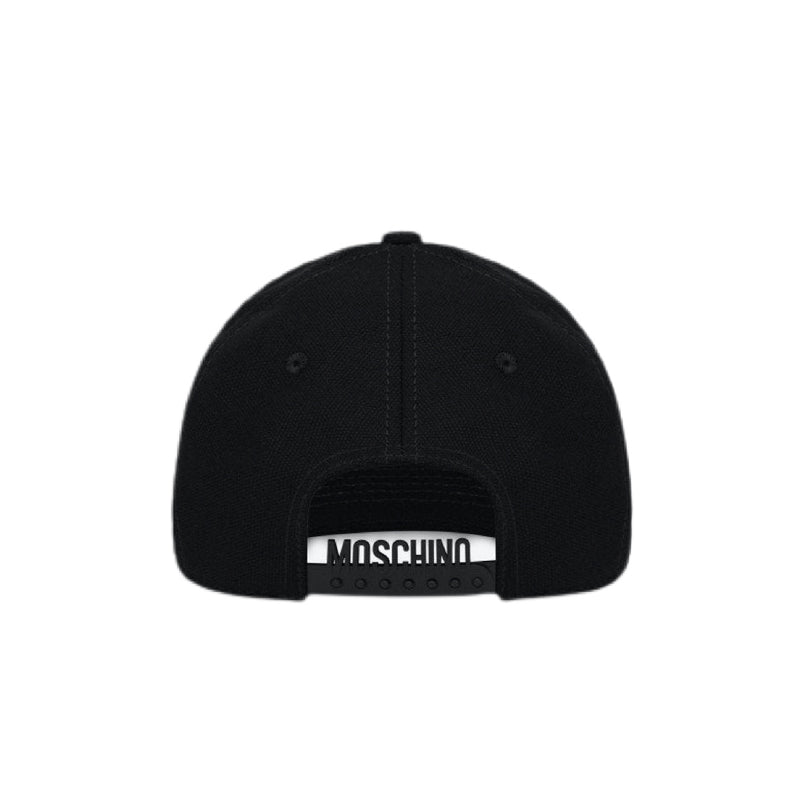 Moschino (black canvas hat double question mark)
