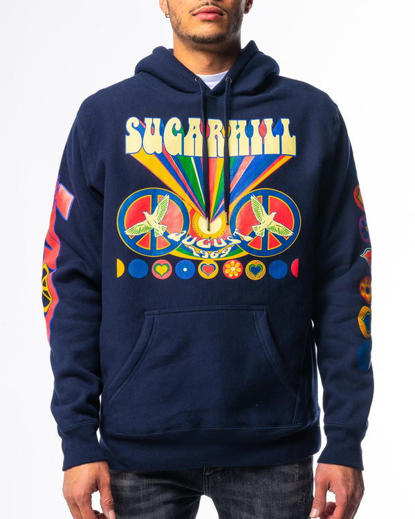Sugar hill (navy “ Woodstock hoodie)